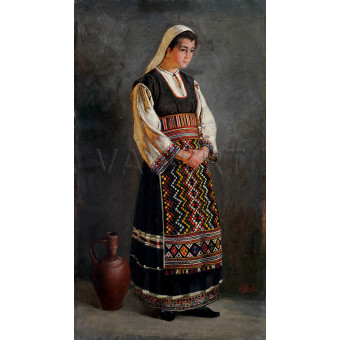 РЕПРОДУКЦИИ НА КАРТИНИ Българско момиче от Елхово (1892)